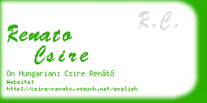 renato csire business card
